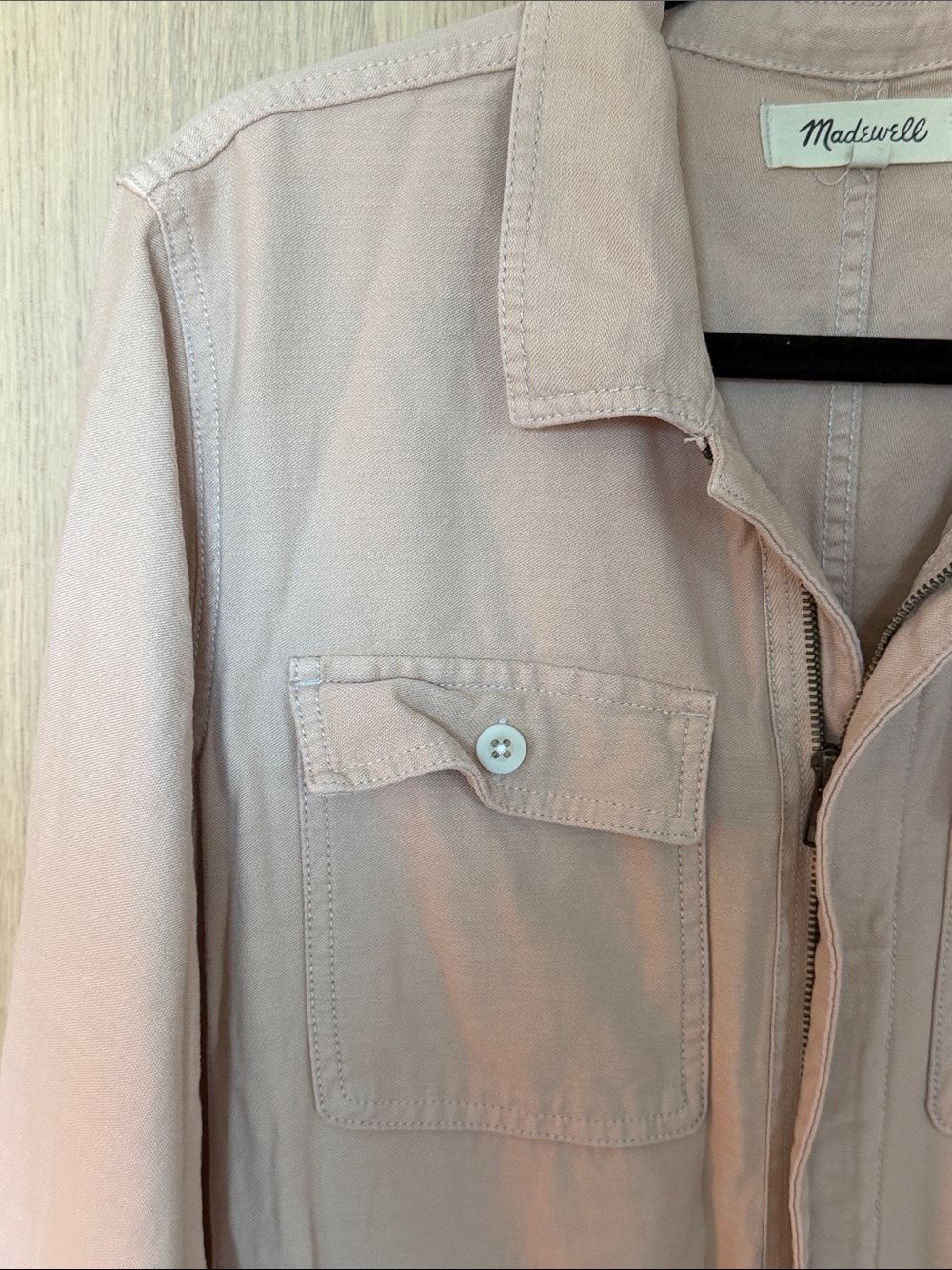 Madewell Relaxed Utility Jumpsuit in Dusty Rose - Picture 4 of 6